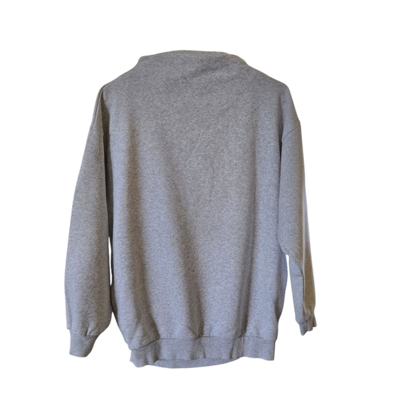 Adidas Womens Light Gray Crewneck Sweater - Picture 7 of 9